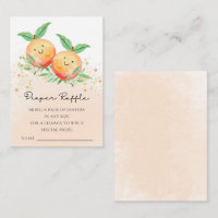 Petit Baby shower de pêches doux Raffle de couche