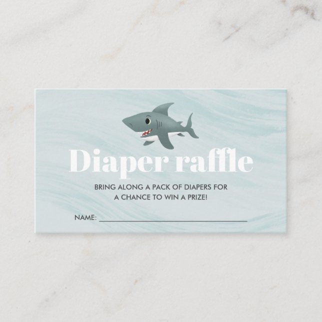 Carte D'accompagnement Petit Baby shower de requin Raffin (Devant)