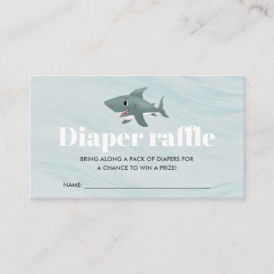 Carte D'accompagnement Petit Baby shower de requin Raffin