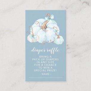 Carte D'accompagnement Petit Baby shower doux  Citrouille Raffle
