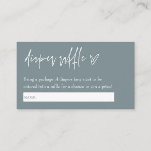 Carte D'accompagnement Petit Boho Boy Blue Hello Baby Diaper Raffle