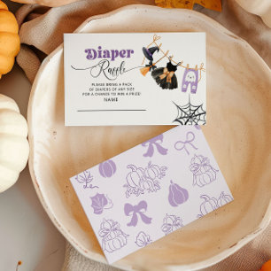 Carte D'accompagnement Petit Boo Clothesline Purple Diaper billet de tomb