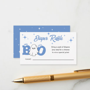 Carte D'accompagnement Petit Boo Halloween Baby shower Déchets Raffle