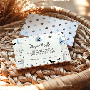 Carte D'accompagnement Petit Boo Halloween Baby shower Déchets Raffle