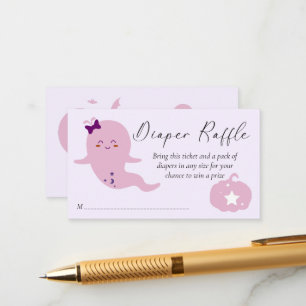 Carte D'accompagnement Petit boo Halloween baby shower tombole de couche