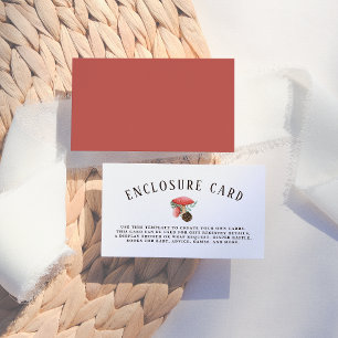 Carte D'accompagnement Petit Champagne   Boîtier de Baby shower de bois