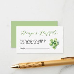Carte D'accompagnement Petit Charme Chanceux Baby shower Déchets Raffle