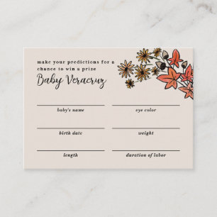 Carte D'accompagnement Petit Citrouille Bleu Baby Boy Douche Devant Jeu