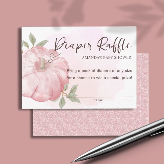 Carte D'accompagnement Petit Citrouille Chauffage Baby shower  de raffe (Créateur téléchargé)