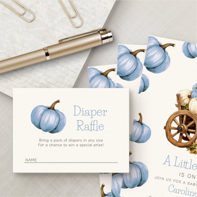 Carte D'accompagnement Petit Citrouille Douche à raffle (Créateur téléchargé)