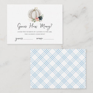 Carte D'accompagnement Petit Citrouille En Chemin Devine Combien