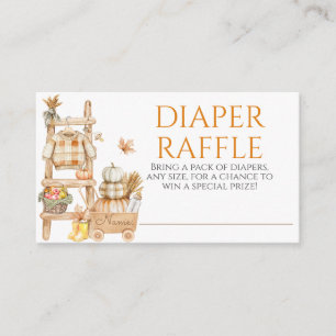 Carte D'accompagnement Petit Citrouille Rustic Farm Baby shower couche