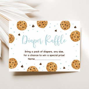 Carte D'accompagnement Petit Cookie Blue Boy Baby shower Déchets Raffle