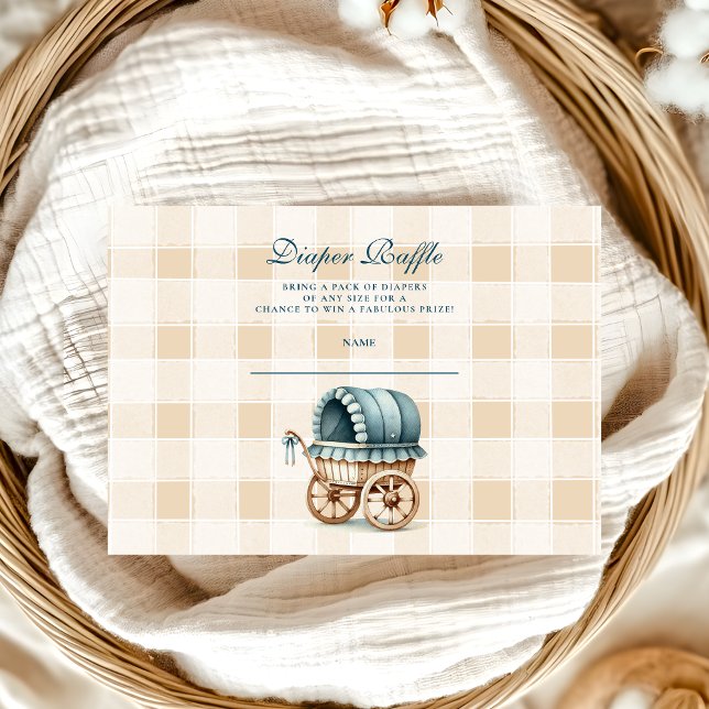 Carte D'accompagnement Petit Cowboy Moderne Western Rodeo Diapper Raffer (Créateur téléchargé)