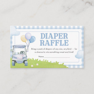 Carte D'accompagnement Petit Golf Bébé Shower Tirage au Sort Couches