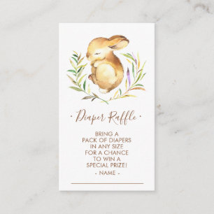 Carte D'accompagnement Petit Lapin Baby shower Déchets Raffle Billet