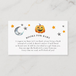 Carte D'accompagnement Petit Livre Halloween Baby showers Livres Pour Béb