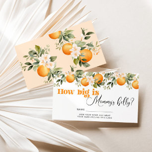 Carte D'accompagnement Petit mignonne comme le ventre de maman est gros
