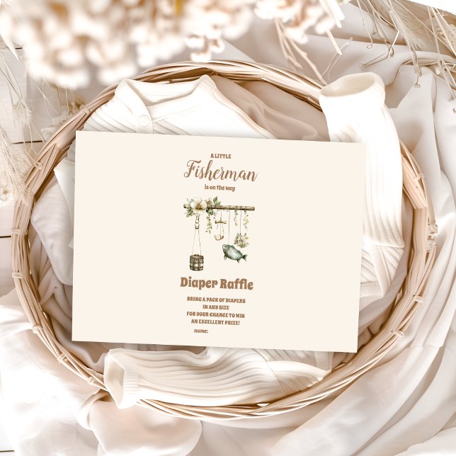 Carte D'accompagnement Petit pêcheur de plein air Pêche Diapper Raffer (Créateur téléchargé)