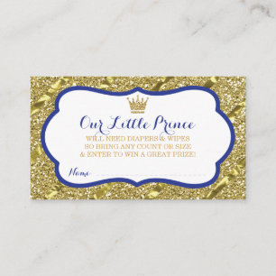 Carte D'accompagnement Petit prince Diaper Raffle Ticket, parties