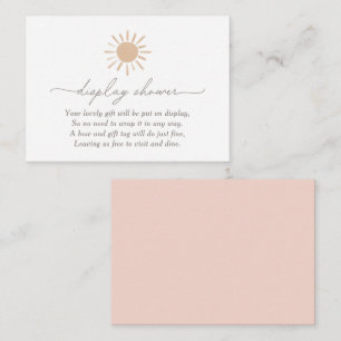 Carte D'accompagnement Petit rayon de soleil Baby shower écran douche