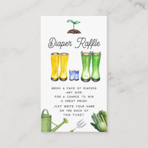 Carte D'accompagnement Petit Sprout Blue Jardinage Bottes Déchets Raffin