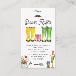 Carte D'accompagnement Petit Sprout Rose jardinage Bottes Déchets Raffin