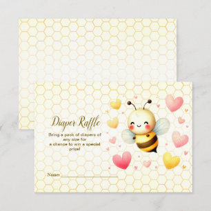 Carte D'accompagnement Petite abeille de miel coloré Baby shower mignonne