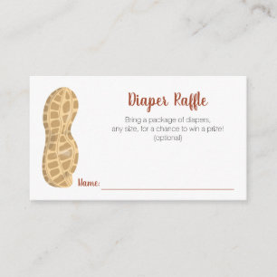 Carte D'accompagnement Petite cacahuète sur le chemin Diaper Raffle