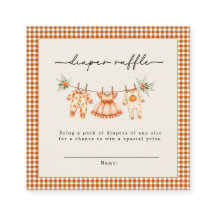 Petite Citrouille arrive Baby Shower Gingham