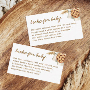 Carte D'accompagnement Petite Cutie Baby shower À Tarte Livres Pour Bébé