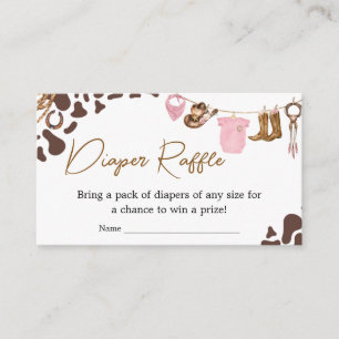 Carte D'accompagnement Petite fille Baby shower Déchets Raffin