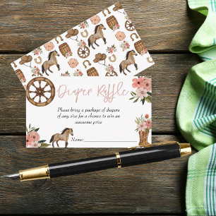 Carte D'accompagnement Petite fille sur le chemin Baby shower Déchets Raf