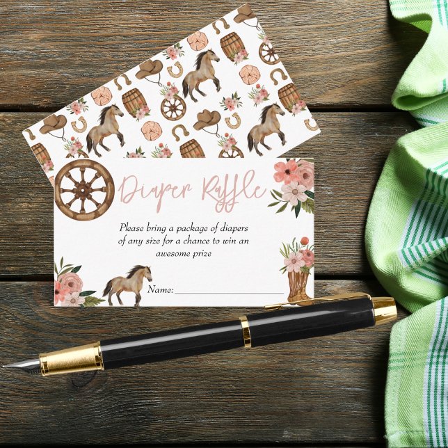 Carte D'accompagnement Petite fille sur le chemin Baby shower Déchets Raf (Créateur téléchargé)