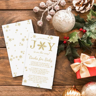Carte D'accompagnement Petite Offre De Joie Baby shower De Noël Livre