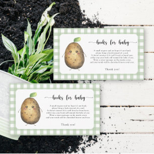 Carte D'accompagnement Petite pomme de terre - livres pour billet bébé