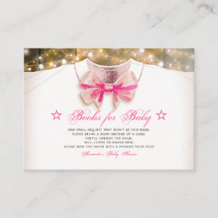 Carte D'accompagnement Petite princesse Baby shower Rustic Apportez Un