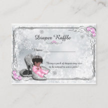 Petite Princesse Diaper Raffle Billets, gris conge
