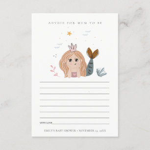 Carte D'accompagnement Petite Sirène Brousse Conseille Pour Le Baby showe