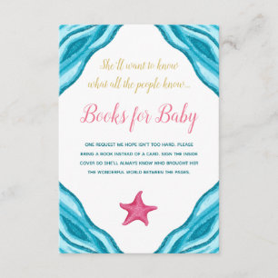 Carte D'accompagnement Petite Sirène Livres Nautiques Pour Bébé
