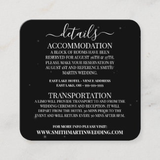Carte D'accompagnement Petites Étoiles Personnalisées Détails Minimaliste