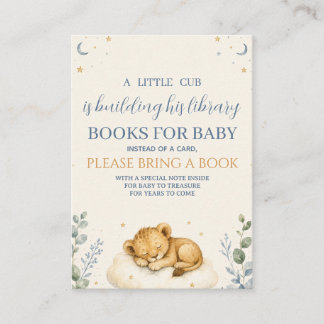 Carte D'accompagnement Petits Livres Cub pour Bébé