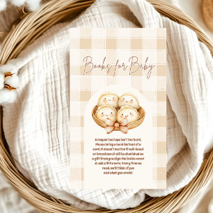 Carte D'accompagnement Petits livres de Baby shower jetables pour bébé