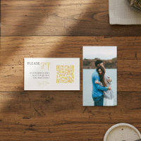 Photo de couverture complète RSVP élégante et code
