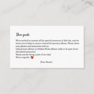 Carte D'accompagnement Photo Souvenirs Automne Teddy Bear Baby shower