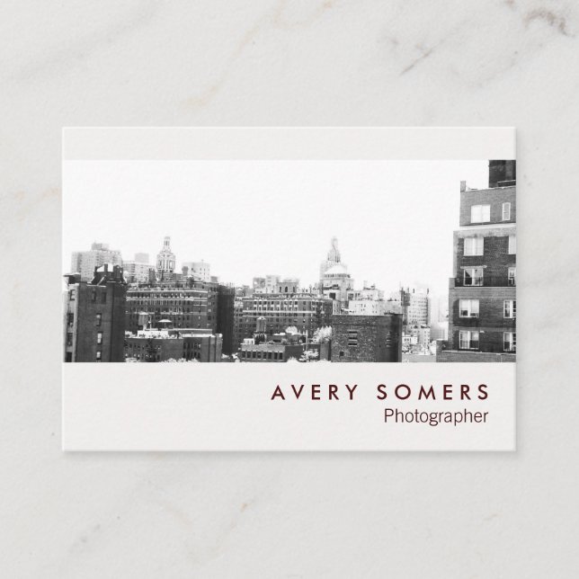 Carte D'accompagnement Photographe professionnel Photo Insérer photo (Devant)