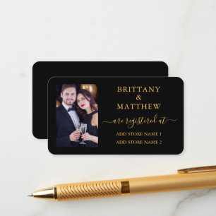 Carte D'accompagnement Photographie de calligraphie Registre de mariage O
