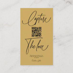 Carte D'accompagnement Photos Mariage Premium Simple Share avec code QR