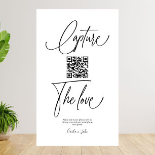 Carte D'accompagnement Photos Mariage Premium Simple Share avec code QR