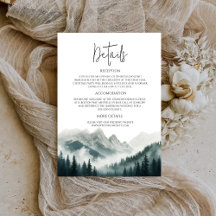 Pics verdoyants Forêt brumeuse Aquarelle